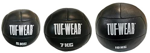 Tufwear Echtleder Medizinball 5 kg , 7kg , 10 kg Fittnessstudio , Kampfsport Studio Qualität