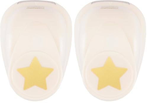 Vaessen Creative Craft Paper Punch Star Motive Puncher, Multi-Colour, 23.8 x 22.6 mm (Pack of 2)