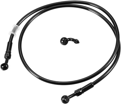 Hihaha Manguera de Freno para Motocicleta, Línea de Freno Hidráulico de Aceite con Accesorios de Banjo/Interior para ATV Motocicleta Motocross/Longitud de 120 cm / 1 Juego
