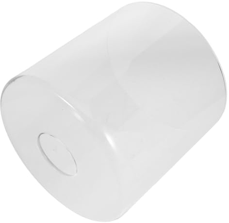 SOPOTUTU Lampada Sospensione con Paralume Cilindrico in Vetro Borosilicato Trasparente Resistente al Calore e Infrangibile Sostituzione per Lampade Design Minimalista senza Dimensioni per