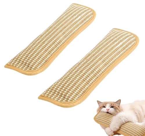 LUCKKY 2PCS Catnip Kicker Pillow, Catnip Toys for Indoor Cats, Dual Hemp Rope Cat Chew Toy, Interactive Cat Nip Kicker Toys for Teething, Play & Stress Relief (S)