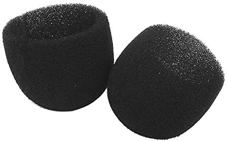 fivekim Black Round Ball Shape Microphone Cap Windscreen Grill Inner Foams Sponge for SM58 SLX24 PGX24 PG58 BETA58A Mic Cover Mesh cover with built-in sponge black