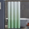 Furlinic Duschvorhang Textil Anti-schimmel Wasserdicht Waschbar Badvorhang aus Polyester Stoff Weiß nach Grün 120x200cm mit 8 Duschvorhangringen.
