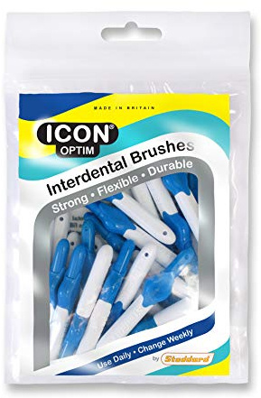 Stoddard Icon Blue Standard Interdental Brushes - 25 Per Pack