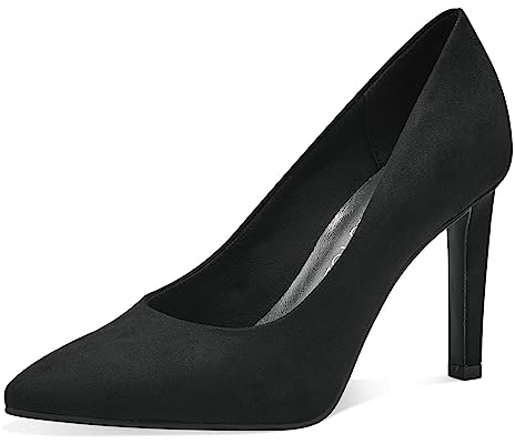 MARCO TOZZI Damen Pumps Spitz Vegan, Schwarz (Black), 39 EU