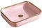 Waschtisch 20,4 × 15,7 rechteckiges Badezimmer-Waschbecken mit goldenem Rand, Porzellan-Keramik-Aufsatzwaschbecken, Waschtisch-Waschbecken, Kunstwaschbecken, ideal for zu Hause Waschbecken ( Color :