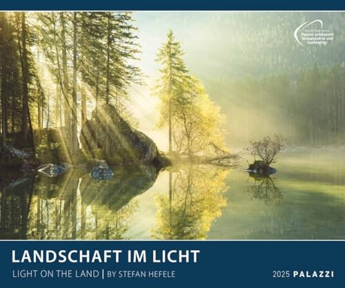 PALAZZI - Paisaje en la luz 2025 calendario de pared, 60 x 50 cm, calendario de póster con fotografía de paisajes pintorescos, imágenes naturales de alta calidad, un viaje... int. Calendario: Light on
