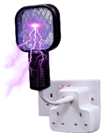 TUULKIT 2-in-1 Mini Bug Zapper and Fly Swatter – Portable Electric Insect Killer for Indoor and Outdoor Camping