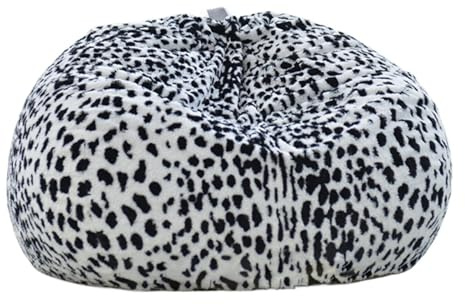 OPIGJUFD Funda para Silla De Puf Funda de puf Piel sintética 85 cm diámetro, sin Relleno Interior(85cm-05)