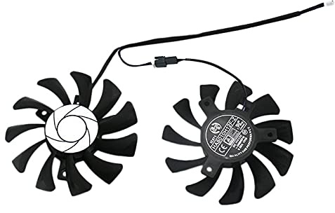 HA8010H12F-Z 75MM 2Pin GTX1050Ti GPU Ventola di Raffreddamento per Geforce GTX 1050Ti GTX-1050-Ti-4GT-OC (2Pcs)