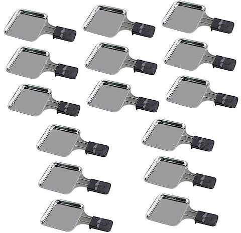 OQHAIR 15 Piezas de Bandeja para Horno Tostador, Accesorios para Horno de Pizza, Plancha de Acero Inoxidable, Bandeja para Asar, Bandeja para Horno Tostador, Plato de Acero Inoxidable par