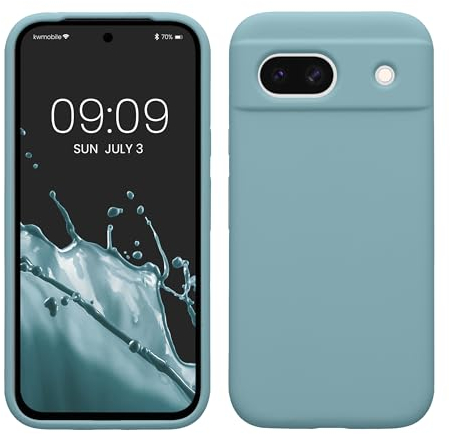 kwmobile Handyhülle für Google Pixel 8a Hülle, für Pixel 8a Case - Hülle Silikon - kabelloses Laden - Antique Stone
