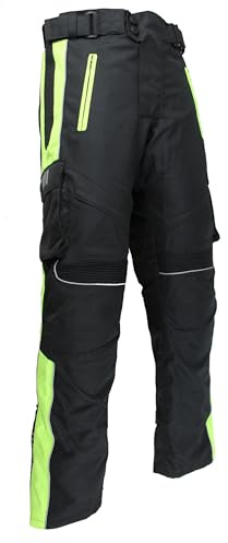 EURO STARS Motorradkombi 2-teilig–Wasserdicht & Winddicht mit Protektoren & herausnehmbarem Innenfutter Biker Kombi Touring (DE/NL/SE/PL, Alphanumerisch, M, Regular, Regular, Nur Hose)