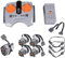 Ldiymoc 11PCS Power Functions Motor Set, Include APP Dual Remote Control, Lithium Battery Box, Servo Motor, 4 x L-Motor, 3 x Light Set, 50CM Extension Wire