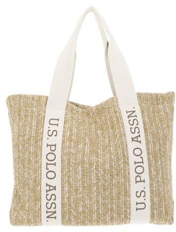 U.S. POLO ASSN. Pool Party Shopping Bag L Natural