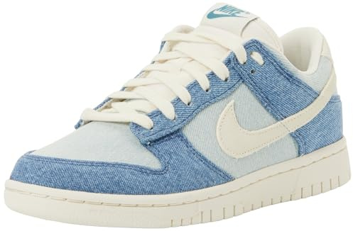 Nike Wmns Dunk Low Smokey Blue/Pale Ivory-Denim Turq-Ochre 40 EU