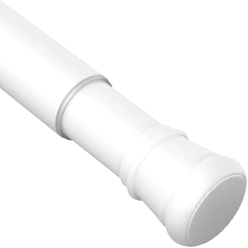 Bastone Tendasta Di Tensione Per Tende Senza Trapano Asta Estensibile Per Tende Per Tenda Estensibile Bacchette Tende Bianco 183-250CM