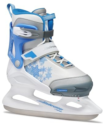 Bladerunner Micro Ice G Schlittschuh Grössenverstellbar, Mädchen, Weiss/Blau, 32-37