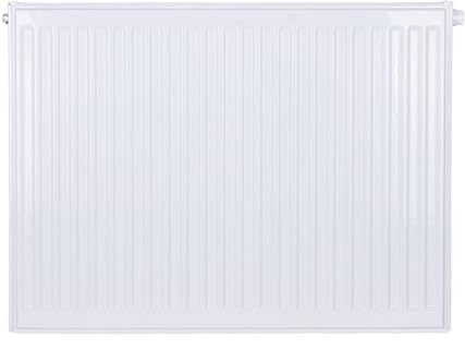 Belrad® Heizkörper Typ 21, flacher Universalheizkörper mit 6 Anschlüssen, modern, kompakt & energiesparend, Wandmontagefähig, ideal für Wohnzimmer, Bad & Gäste-WC, Flachheizkörper weiß 600x1200 mm