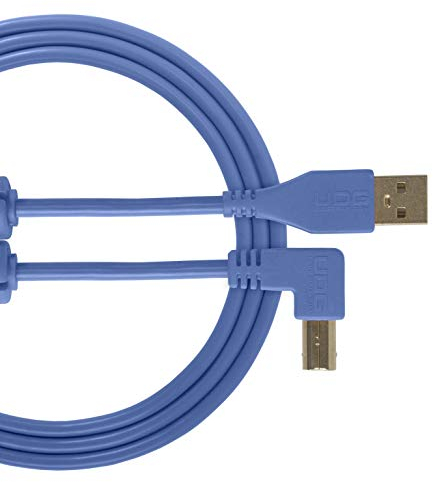 UDG U95004LB - Cable USB 2.0 (A-B) - Cable USB 2.0 optimizado de audio de alta velocidad A-macho a B-macho, azul, 1 metro