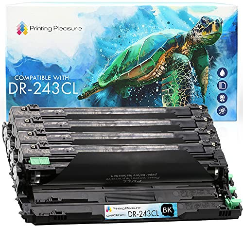 4 Trommeleinheit kompatibel zu Brother DR-243CL für Brother DCP-L3510CDW DCP-L3550CDW HL-L3210CW HL-L3230CDW HL-L3270CDW MFC-L3710CW MFC-L3770CDW - Schwarz/Cyan/Magenta/Gelb, hohe Kapazität