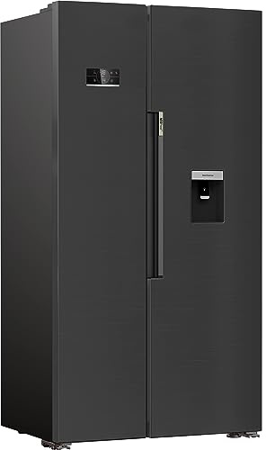Beko GN163241XBRN Side-by-Side Kombination/NoFrost/0Degree C-Zone/Harvest Fresh/Wasserspender mit Tank/Multifunktionsdisplay Dark INOX