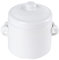 TAMUME Zuppiera in Porcellana con Coperchio, Doppia Caldaia in Ceramica (1100ml)
