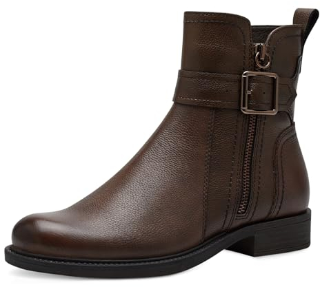 Tamaris Damen Boots Leder; CAFE/braun; 39 EU