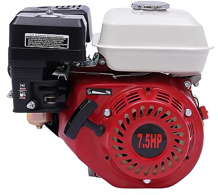 4 Takt Motor Benzin 7.5PS Benzin Kartmotor Stand OHV Einzylinder Industriemotor Einachser Motor Benzin Motor für Rasenmäher Kart Go Cart 20mm Ø Welle/7.5 PS/5,1 KW /3600 U/min