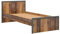 BLACK RED WHITE® Bettrahmen aus Holz mit Kopfteil Weston Bettrahmen | im Industrial Stil | 101x205 | für Jugendzimmer