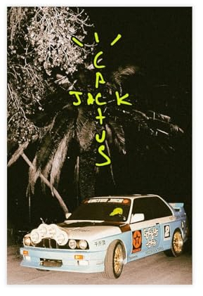 VesFy Travis Scott Poster sur toile Cactus Jack Jackboys - Décoration de chambre à coucher - Paysage sportif - Décoration de bureau - Cadeau sans cadre - 30 x 45 cm