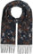 bugatti Herren Schal mit Camouflage-Muster - 30 x 180 cm - weicher Winterschal für kalte Tage Navy
