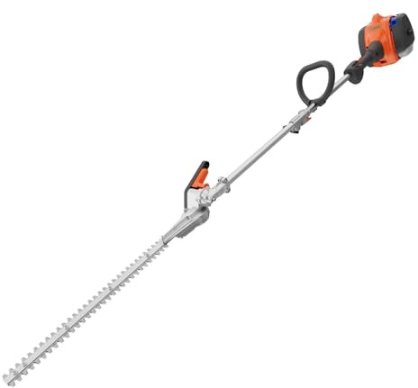 Husqvarna 122LKH Gas Hedge Trimmer, Multi-Purpose Tool with Hedge Trimmer Attachment, 21-Inch Cutter Bar with Double-Sided, Double Reciprocating Blades, 970796101