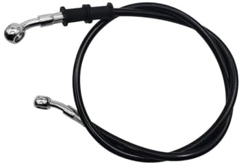 Tubo freno moto Cable Trenzado Universal Para Manguera De Freno Hidráulico De 10 Mm Con Conexión Banjo 400 Mm - 1400 Mm Para Línea De Aceite De ATV Latiguillo Freno(900 MM)