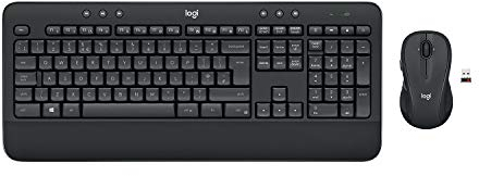 Logitech MK545 ADVANCED Wireless Keyboard and Mouse Combo, QWERTY US International Layout - Black