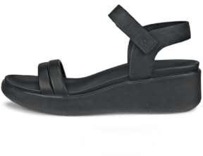 ECCO Flowt Wedge Lx W, Scarpe con Cinturino alla Caviglia, Donna, Nero (Black/Black), 37 EU