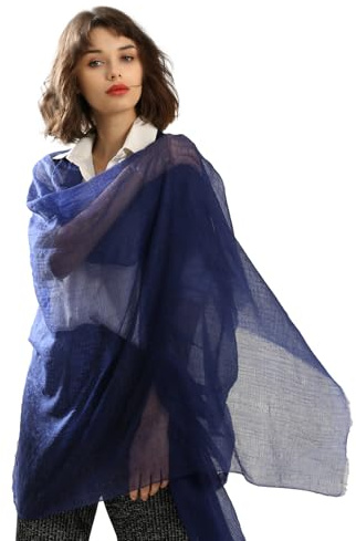 NUOHEMULE 100% Pure Cashmere Shawl Wraps for Women, 91'' x 40'' Oversized Feather-Light Cashmere Scarf for All Seasons, Luxury Travel Pashmina Wraps for Women’s and Lady’s Evening Wedding Gifts