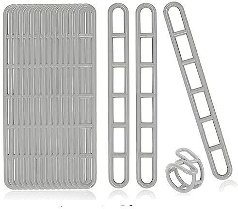 yeemeen Abspannelement aus Kunststoff, 20Pcs Abspannelemente für Vrzelte, 6-Loch-Zeltspanner, Abspannleiter für Steilwand-Vorzelte von Vorzelten, Vordächern, Markisen, Planen
