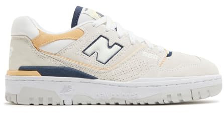 New Balance 550 Damenschuhe, Meersalz/Marineblau/Rohzucker, 37.5 EU