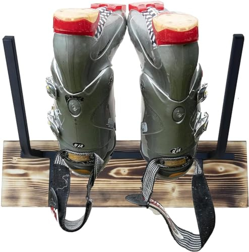 QLS Schuhhalterung Geräteleiste Wand Schuhtrockner Gerätehalter Holz hölzerne Hakenleiste Wandmontage WB1