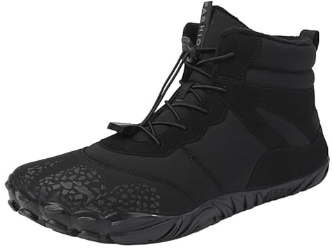 HUNYA Barefoot Boots Women Men Wide Toe Box Shoes Women Winter Trainer Shoes Minimalist Boots Women Waterproof