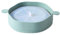 Cuenco Plegable para Palomitas de Maíz con Asa, Gran Capacidad Resistente Al Calor, Fabricante Portátil de Palomitas de Maíz para Microondas de Silicona (cian)
