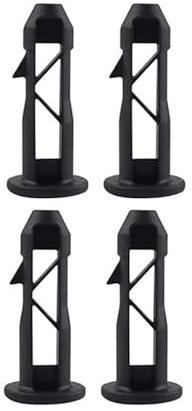 BinPhorm Plastic Hinge Pins, 4 PCS, Black, Modern Style, Unfinished Finish, Surface Mount, Universal Bins Accessories for 50L/80L/100L/120L/240L Wheelie Trash Bins