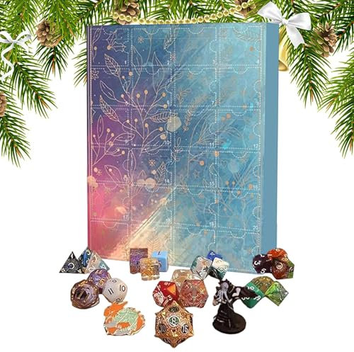 Calendrier De L'avent 2024 Dés 24 Pièces Dice Calendrier De L'avent, Calendrier De L'Avent Compte À Rebours Des Vacances De Noël Avec Dés,Pour Décoration Intérieure Et Décoration De Vacances