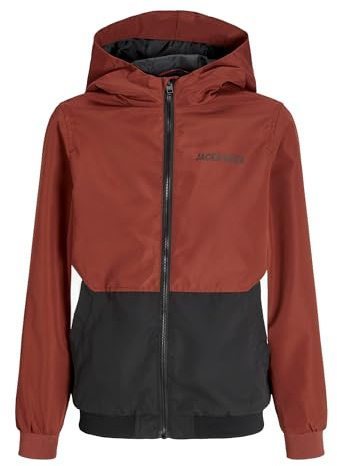 JACK & JONES Veste softshell pour garçon, veste junior, Henné, 16 ans