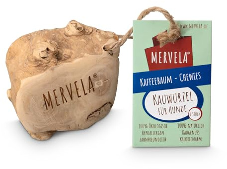 MERVELA® Kauwurzel für kleine Hunde – Natürliches Kauspielzeug – Zahnpflege & Langlebig – Ideal für Starke Kauer – natürliche Beschäftigung (Kauwurzel Small 1 St.)