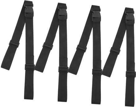 DECOMELODY 4 Piezas Cinturón de para Silla Alta Arnés Ajustable Puntos Correa para Trona Cochecito y Asiento Infantil