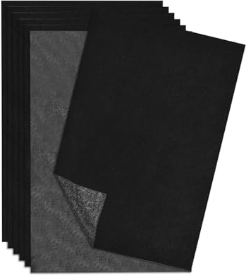 50 Stück Pauspapier A4,Kohlepapier Zum Nachzeichnen Blaupapier Zum Durchschreiben Transparentpapier Transferpapier Paper Einseitig Tonpapier Graphitpapier für Packpapier Blaupause Stencil (Schwarz)