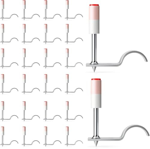 ZenithPeak 100 chiodi per pistola per unghie, 7,3 mm, mini chiodini manuali in acciaio, per pareti in cemento, chiodi in cartongesso e condotti per cavi (25 mm)