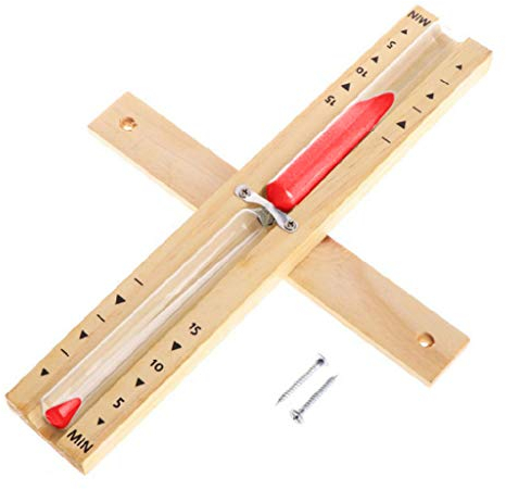 GUMEI Sauna en Bois sablier Mural Rotatif 15 Minutes Horloge de sablier minuterie